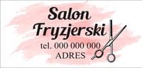 BANER REKLAMOWY projekt 130x80 cm SALON FRYZJERSKI