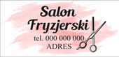 BANER REKLAMOWY projekt 130x80 cm SALON FRYZJERSKI