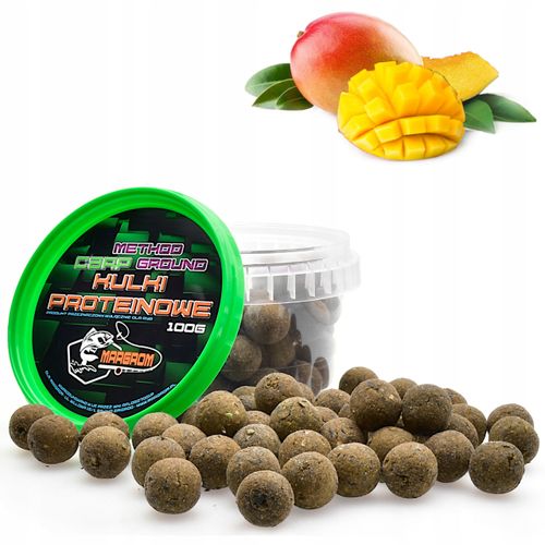KULKI PROTEINOWE MARGROM 16mm 100g MANGO na Arena.pl