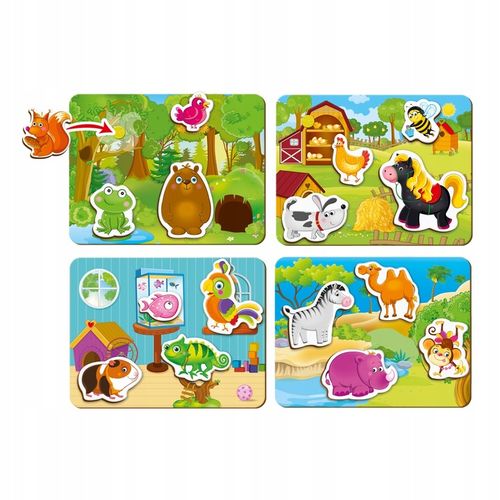 Gra edukacyjna Kto gdzie mieszka? Gra z rzepami dla dzieci Roter Kafer 3+ na Arena.pl