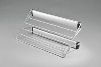 Wieszak boczny na spodnie, pełny wysuw, srebrny, 513mm