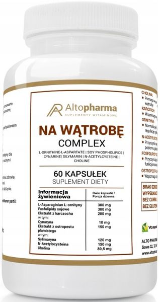 Altopharma Na Wątrobę Complex ostropest 60 kaps. zdjęcie 1