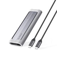 kieszeń obudowa na dysk axm2f m.2 sata ssd usb-c - szara