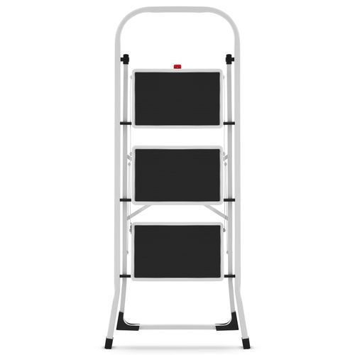 Drabina domowa lekka składana stalowa drabinka schodki 3 stopnie HIGHER BI na Arena.pl