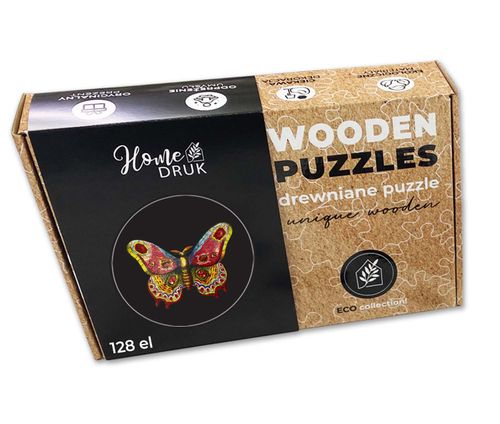 Puzzle Drewniane dla dzieci i dorosłych Motyl 3 Butterfly 3 na Arena.pl