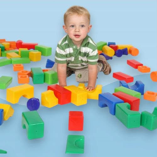 Duże kolorowe klocki dmuchane dydaktyczne 45 elementy!!!! na Arena.pl