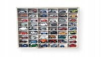 Organizer drewniany na resoraki typu Hot Wheels półka na autka na prezent54