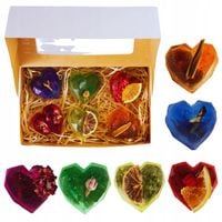 Zestaw Herbat Na Prezent Bombki Herbaciane Kalejdoskop Serc 6 Sztuk Pudełko