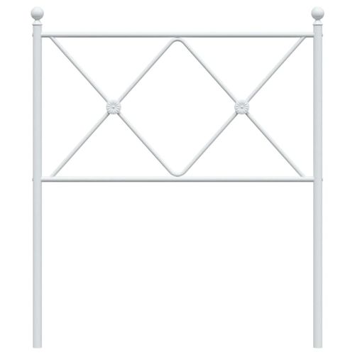 Metalowe wezgłowie, białe, 80 cm na Arena.pl