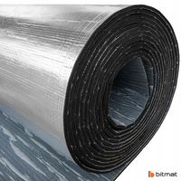 Samoprzylepny EKRAN ZAGRZEJNIKOWY 9mm pianka mata gumowa z aluminium 0,5m2