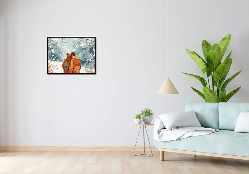 Plakat 65x50cm Razem w Śniegu zdjęcie 4