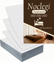 Ulotki A6 reklamowe firmowe 1000 szt projekt w cenie różne wzory NOCLEGI