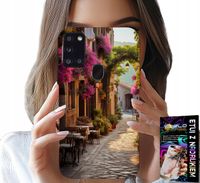 ETUI DO SAMSUNG GALAXY A21s - MALOWNICZA ULICZKA Z KAWIARNIĄ + SZKŁO