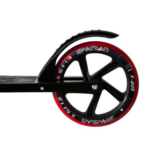 Hulajnoga Składana Spartan Jumbo  205 Mm Czarno- Czerwona na Arena.pl