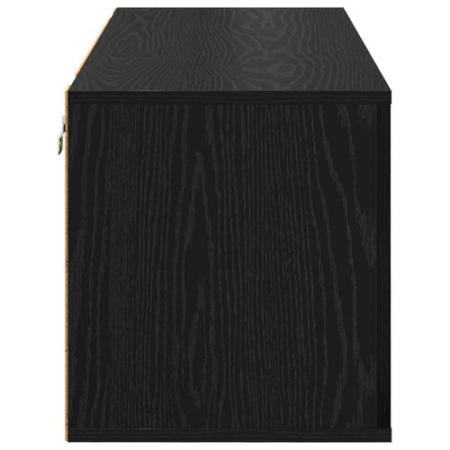 Szafka na buty z półką z drzwiami Czarny dąb 100 x 35 x 38 cm na Arena.pl