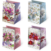 torebki ozdobne 10szt. t-5l set 148 kwiaty 10 x 16 x 6 cm