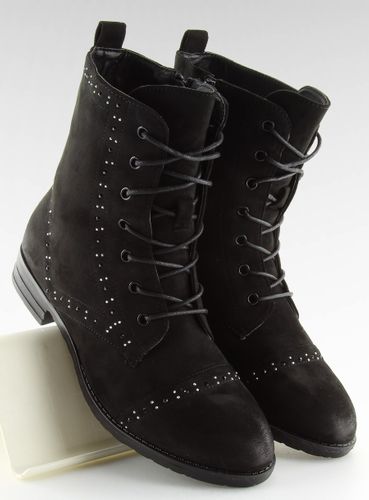 Botki sznurowane workery czarne W312 BLACK - 40 na Arena.pl