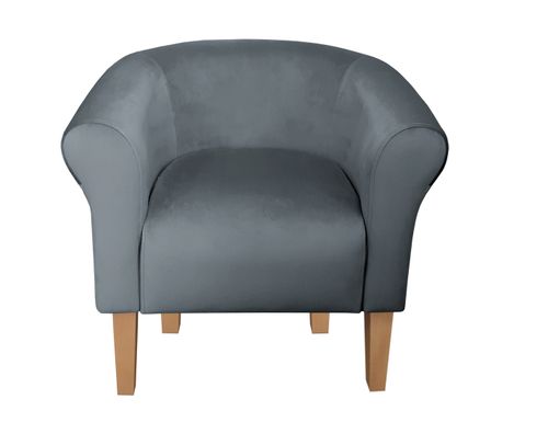 Fotel Milo nogi 20cm buk szary BL14 na Arena.pl