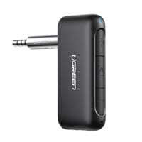 odbiornik dźwięku audio do samochodu bluetooth 5.0 aux mini jack czarny