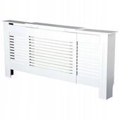 Osłona Maskownica Grzejnika Biała Obudowa Kaloryfer Grzejnik MDF 140-205cm