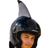 REKIN ozdoba na kask rowerowy na motor rower hulajnogę narty shark na rzepy