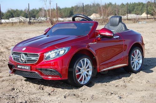 Samochód Mercedes S63 AMG czerwony akum + pilot na Arena.pl