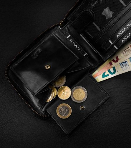 duży, skórzany portfel męski na suwak - always wild na Arena.pl