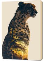 Obraz 60x90cm Gepard Duch Sawanny