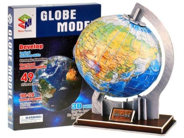 GLOBUS 3D PRZESTRZENNE Puzzle 49 elementy  ZA0936 zdjęcie 1