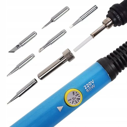ZESTAW LUTOWNICZY LUTOWNICA PRECYZYJNA KOLBOWA Z REGULACJĄ TEMPERATURY 60W na Arena.pl