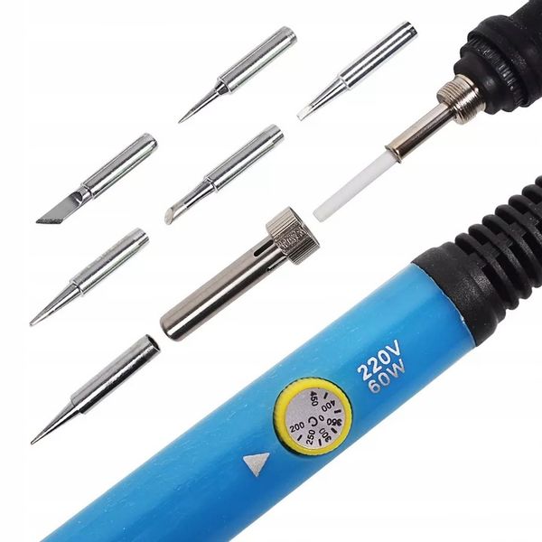 ZESTAW LUTOWNICZY LUTOWNICA PRECYZYJNA KOLBOWA Z REGULACJĄ TEMPERATURY 60W zdjęcie 10