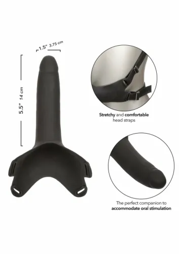 calexotics accommodator silicone dong czarny - elastyczny model silikonowy na Arena.pl