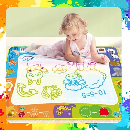 MATA WODNA DO MALOWANIA RYSOWANIA 120x90 PIECZĄTKI FORMY PISAKI ZESTAW XXL na Arena.pl