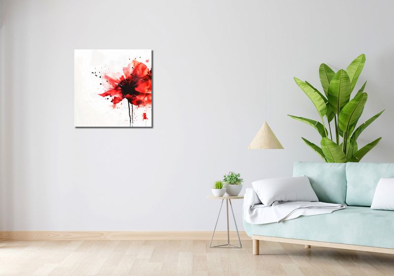 Obraz 60x60cm Płynna Akwarela zdjęcie 2
