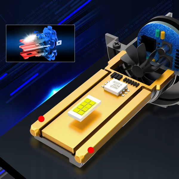 ŻARÓWKI LED H7 1 DO 1 XSTORM A18 IDEALNE DOPASOWANIE WIĘCEJ ŚWIATŁA zdjęcie 7