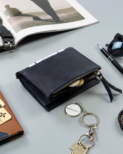 skórzany portfel męski w stylu retro - rovicky na Arena.pl