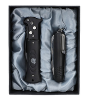 Zestaw Prezentowy Scyzoryk Wielofunkcyjny i Sprężynowy w Komplecie Gentelo