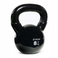 Kettlebell TREXO VKB08 8 kg Oznaczenie wagi Żeliwny Okrągły szeroki uchwyt