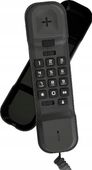 Czarny Telefon stacjonarny ALCATEL T06