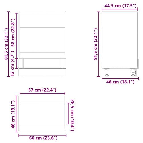 Szafka piekarnikowa Lucca Wysoki połysk Biały Drewno klejone na Arena.pl