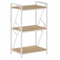 regał r2-fx (3p) dąb naturalny m33 (stelaż biały)