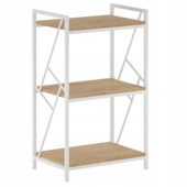 regał r2-fx (3p) dąb naturalny m33 (stelaż biały)