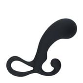 Bulb With Loop Silicone Prostate Massager - M - Black