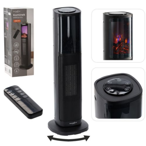 KOMINEK ELEKTRYCZNY KOLUMNOWY TERMOWENTYLATOR 2000W EFEKT PŁOMIENIA na Arena.pl