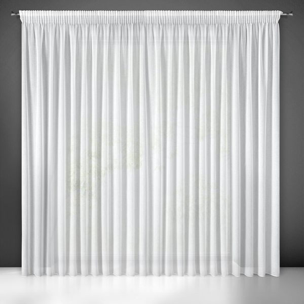 Firana gotowa na taśmie MARGO 300x270 Eurofirany biała zdjęcie 1