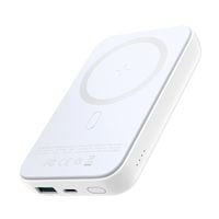 mini power bank 10000mah magnetyczny z ładowarką qc pd usb usb-c biały