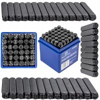 Numeratory wybijaki litery cyfry 6 mm 36 szt. do stali Falon-Tech