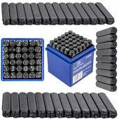 Numeratory wybijaki litery cyfry 6 mm 36 szt. do stali Falon-Tech