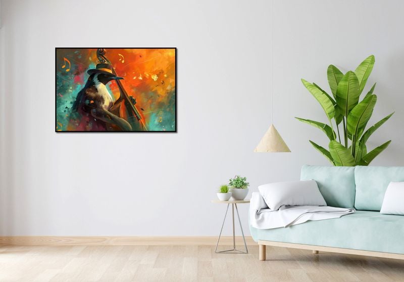 Plakat 100x70cm Pingwinia Nuta zdjęcie 4