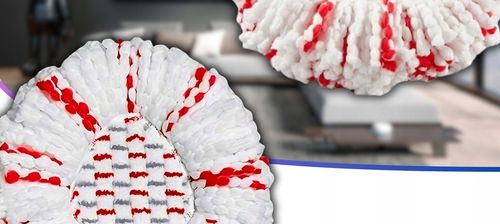 4x WKŁAD NAKŁADKA DO MOPA OBROTOWEGO VILEDA TURBO NOWY MODEL MOPOWANIE 3W1 na Arena.pl